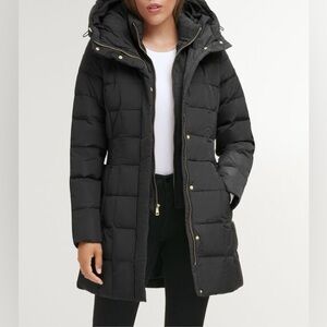 Cole Haan Black Signature Taffeta Down Coat